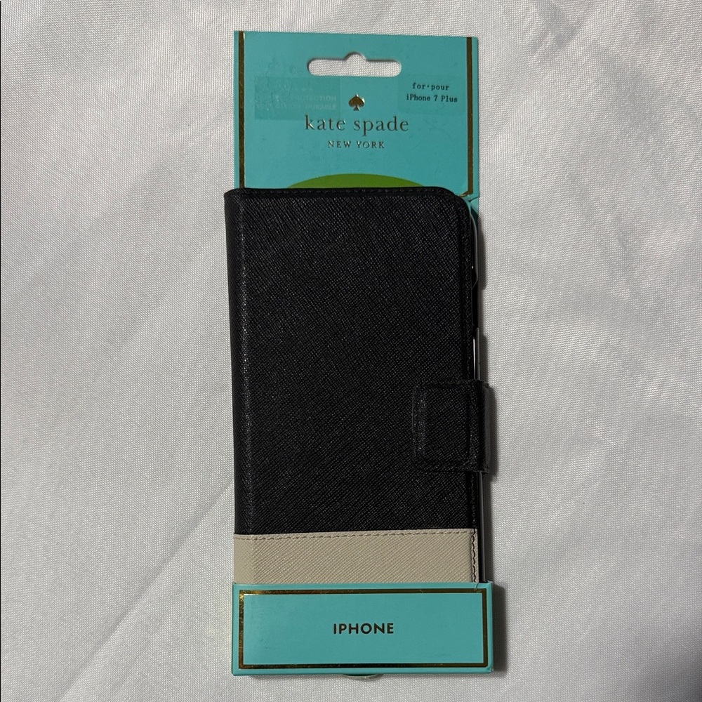 Kate Spade Black and Cream Wallet iPhone Case